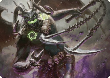 Archfiend of Despair Art Card [Commander Masters Art Series] Magic: The Gathering