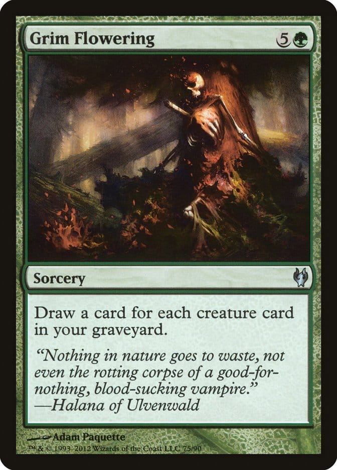 Grim Flowering [Duel Decks: Izzet vs. Golgari] Magic: The Gathering