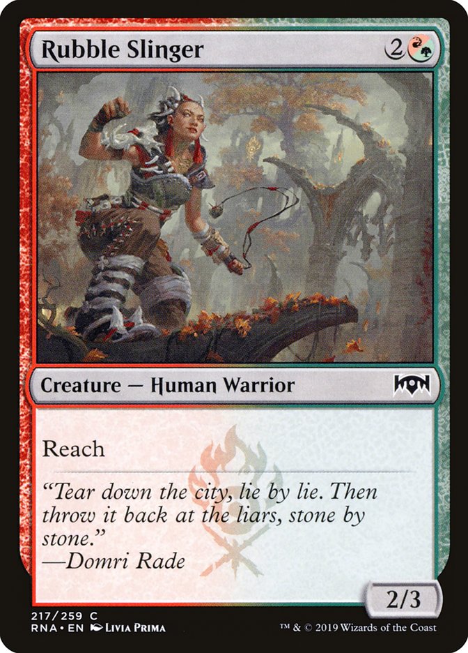 Rubble Slinger [Ravnica Allegiance] Magic: The Gathering