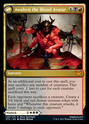 Extus, Oriq Overlord // Awaken the Blood Avatar [Strixhaven: School of Mages] Magic: The Gathering