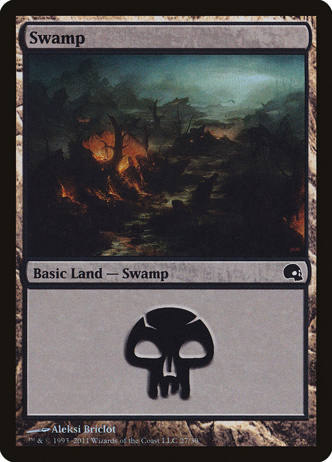 Swamp (27) [Premium Deck Series: Graveborn] Magic: The Gathering