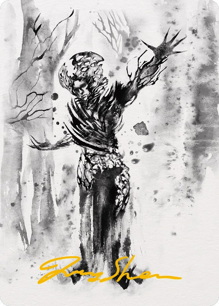 Rustvine Cultivator Art Card (Gold-Stamped Signature) [Phyrexia: All Will Be One Art Series] Magic: The Gathering