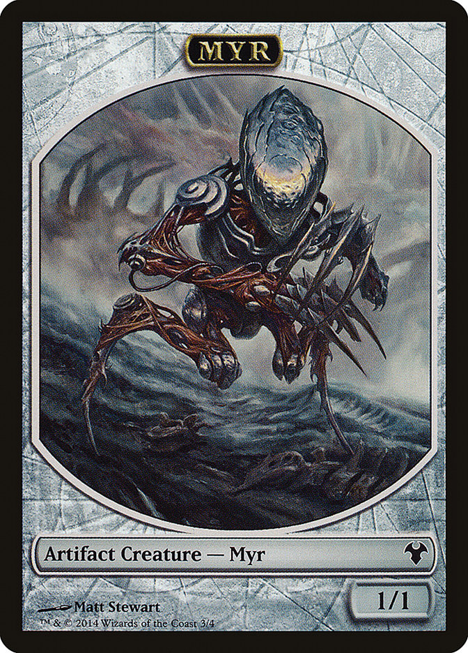 Myr // Spirit Double-Sided Token [Modern Event Deck 2014 Tokens] Magic: The Gathering