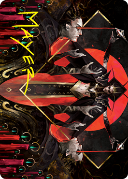 Gift of Fangs Art Card (Gold-Stamped Signature) [Innistrad: Crimson Vow Art Series] Magic: The Gathering
