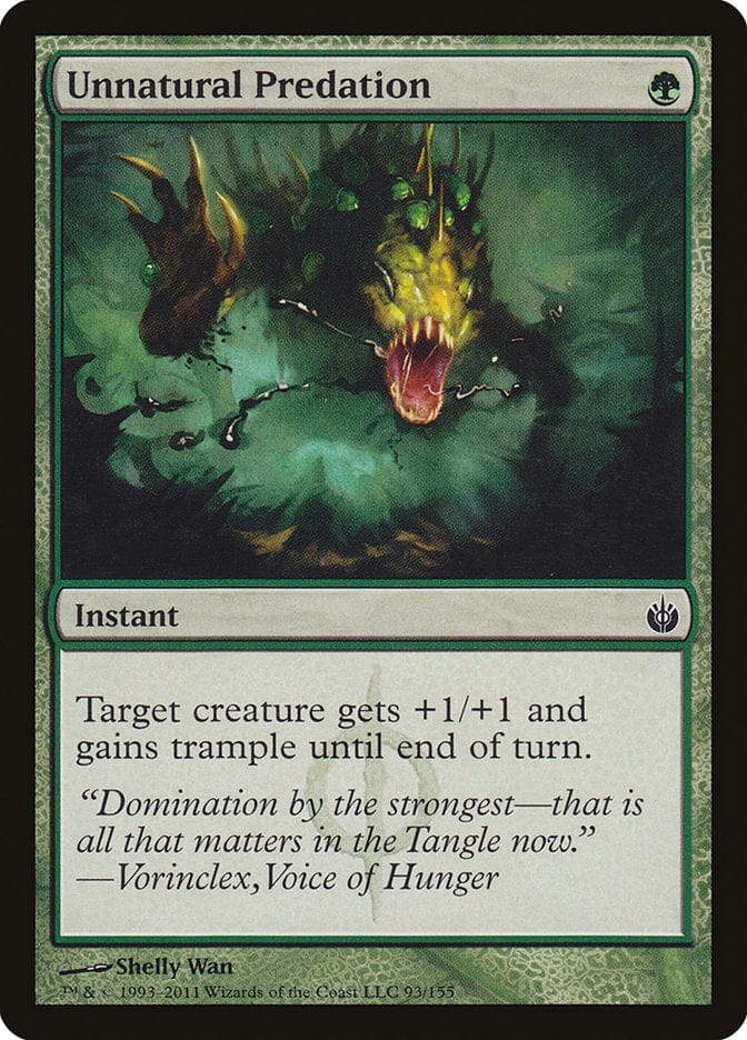 Unnatural Predation [Mirrodin Besieged] Magic: The Gathering