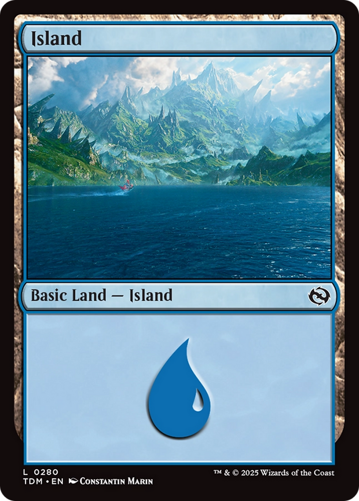 Island (0280) [Tarkir: Dragonstorm] Magic: The Gathering