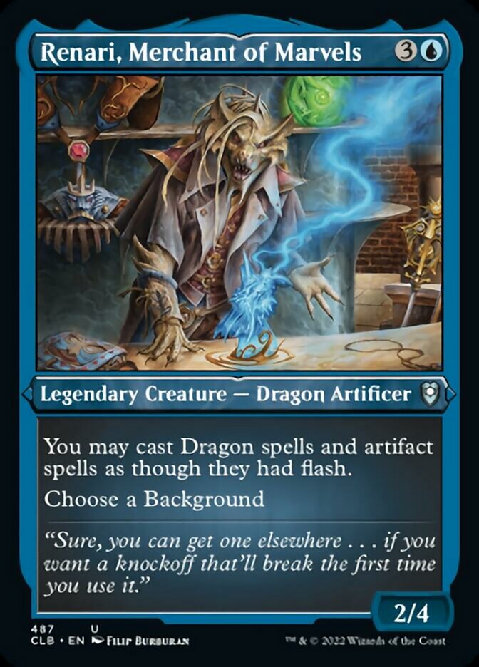 Renari, Merchant of Marvels (Foil Etched) [Commander Legends: Battle for Baldur's Gate] Magic: The Gathering