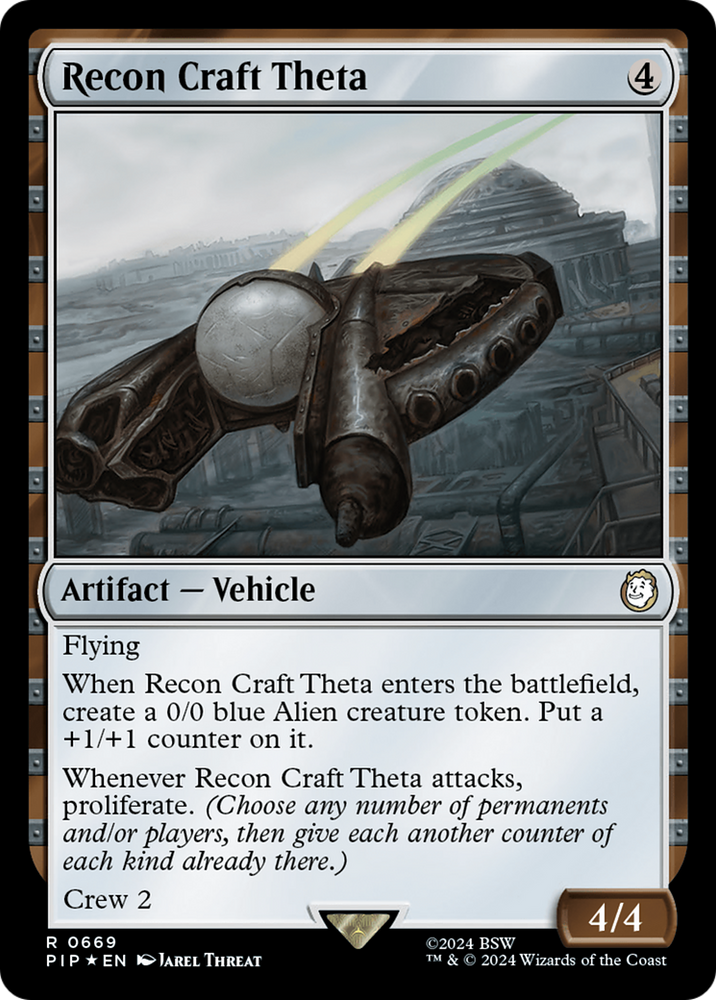 Recon Craft Theta (Surge Foil) [Fallout] Magic: The Gathering