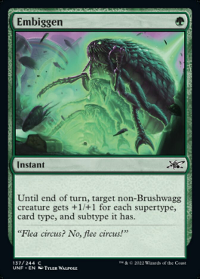 Embiggen [Unfinity] Magic: The Gathering