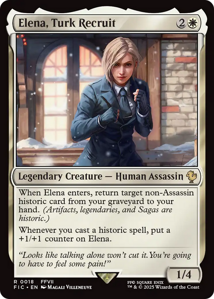 Elena, Turk Recruit [FINAL FANTASY Commander] Magic: The Gathering