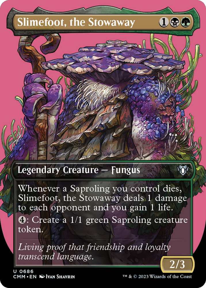 Slimefoot, the Stowaway (Borderless Profile) [Commander Masters] Magic: The Gathering