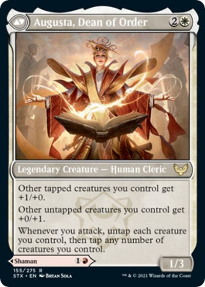 Plargg, Dean of Chaos // Augusta, Dean of Order [Strixhaven: School of Mages Prerelease Promos] Magic: The Gathering