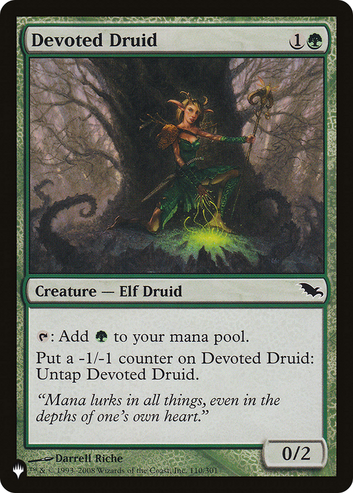 Devoted Druid (SHM) [The List] Magic: The Gathering