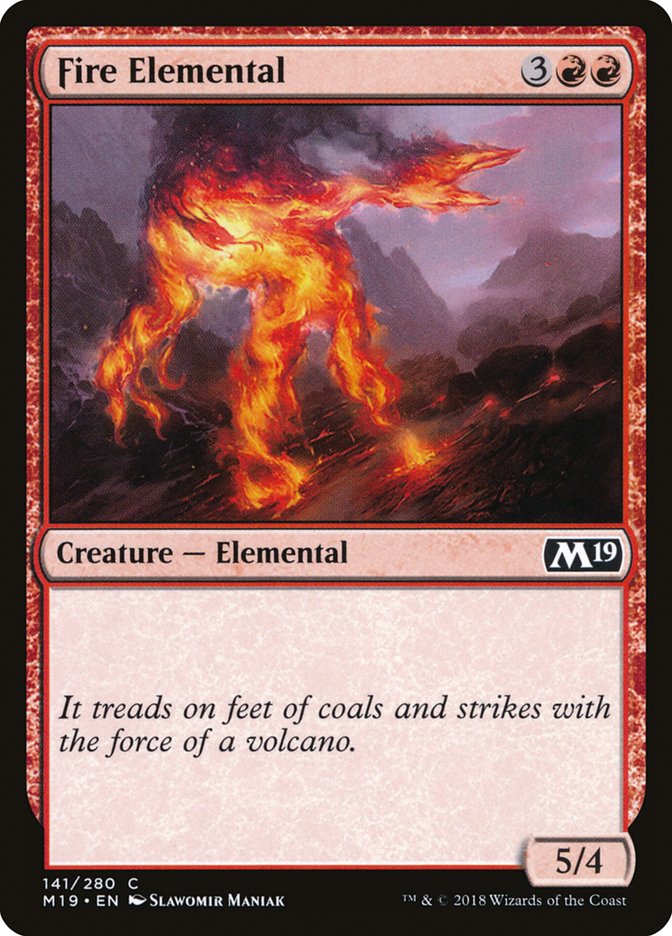 Fire Elemental [Core Set 2019] Magic: The Gathering