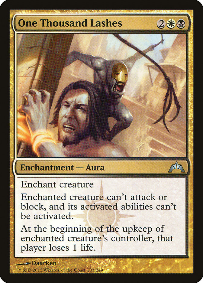 One Thousand Lashes [Gatecrash] Magic: The Gathering
