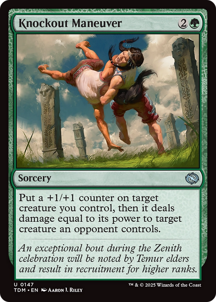 Knockout Maneuver [Tarkir: Dragonstorm] Magic: The Gathering