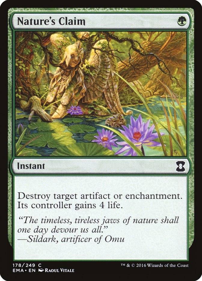 Nature's Claim [Eternal Masters] Magic: The Gathering