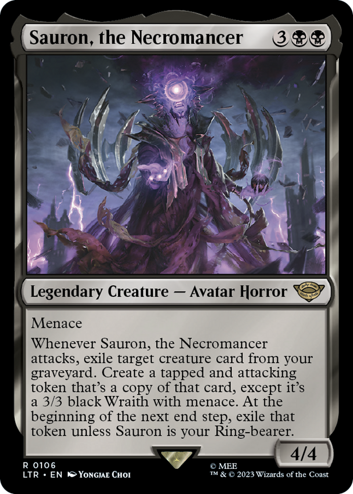 Sauron, the Necromancer [The Lord of the Rings: Tales of Middle-Earth] Magic: The Gathering