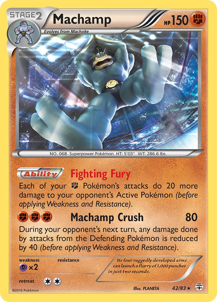 Machamp (42/83) (Theme Deck Exclusive) [XY: Furious Fists] Pokémon