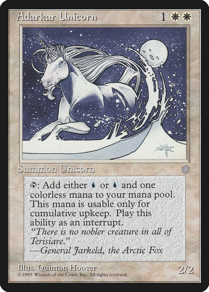Adarkar Unicorn [Ice Age] Magic: The Gathering