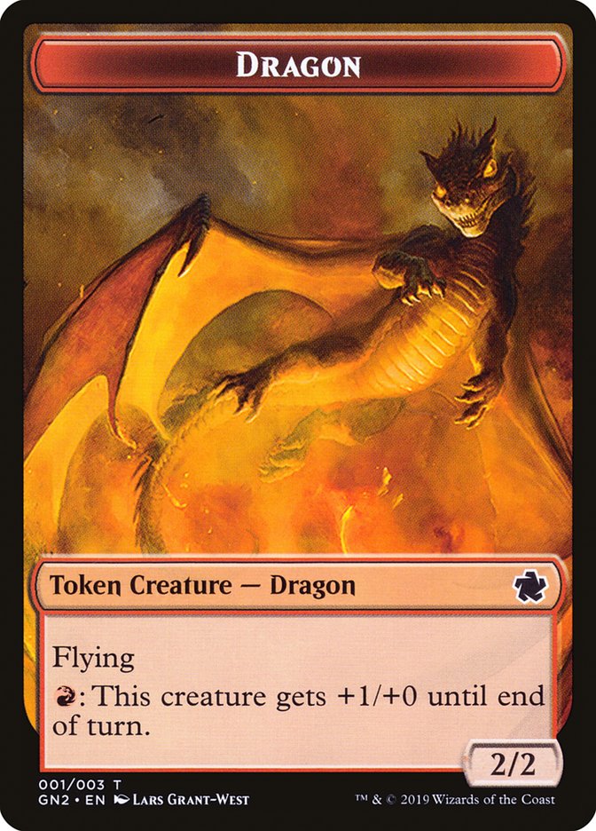 Dragon Token (001/003) [Game Night 2019 Tokens] Magic: The Gathering
