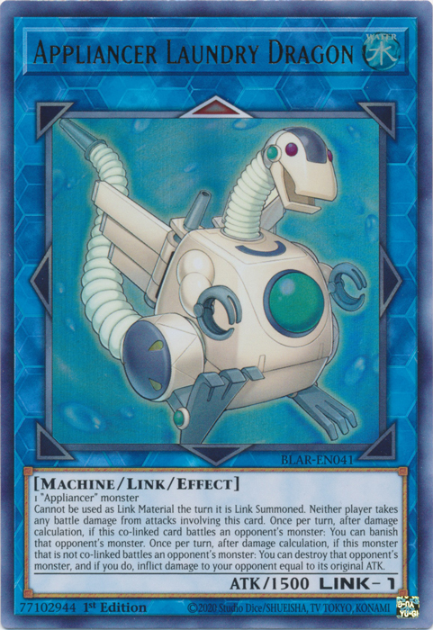 Appliancer Laundry Dragon [BLAR-EN041] Ultra Rare - Yugioh Cards For Your TCG Needs!