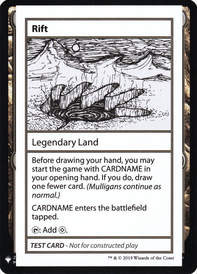 Rift [Mystery Booster Playtest Cards] Magic: The Gathering