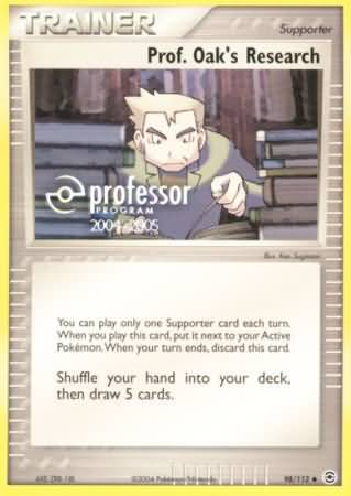 Prof Oaks Research (98/112) (2004 2005) [Professor Program Promos] Pokémon