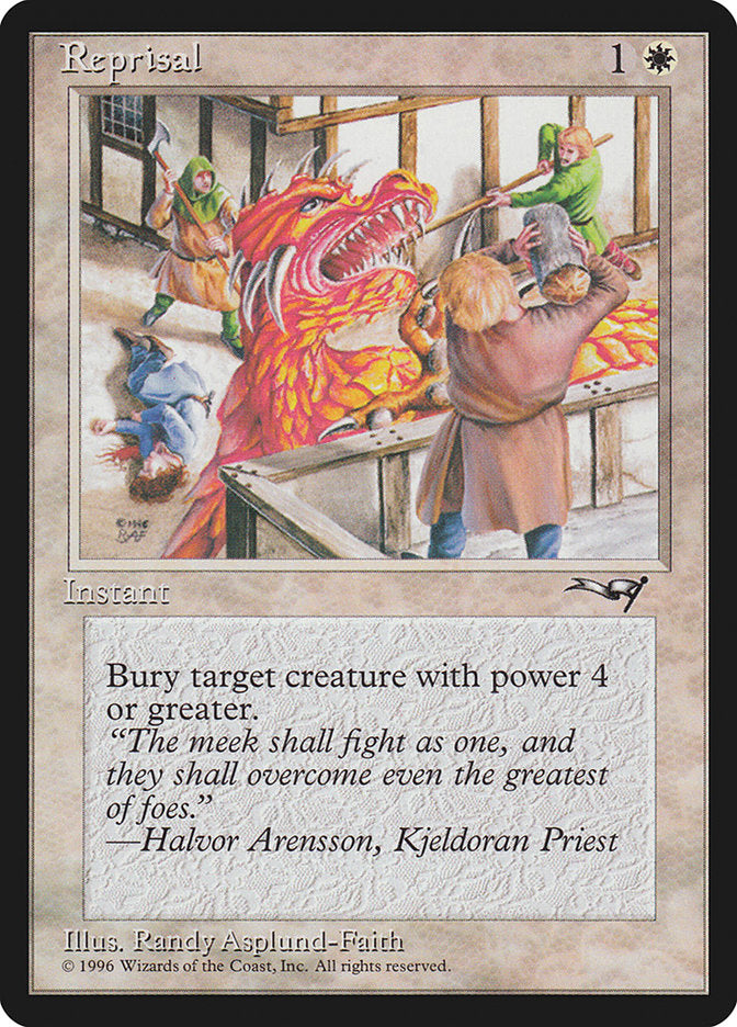Reprisal (Red Monster) [Alliances] Magic: The Gathering