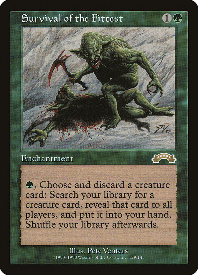 Survival of the Fittest [Exodus] Magic: The Gathering