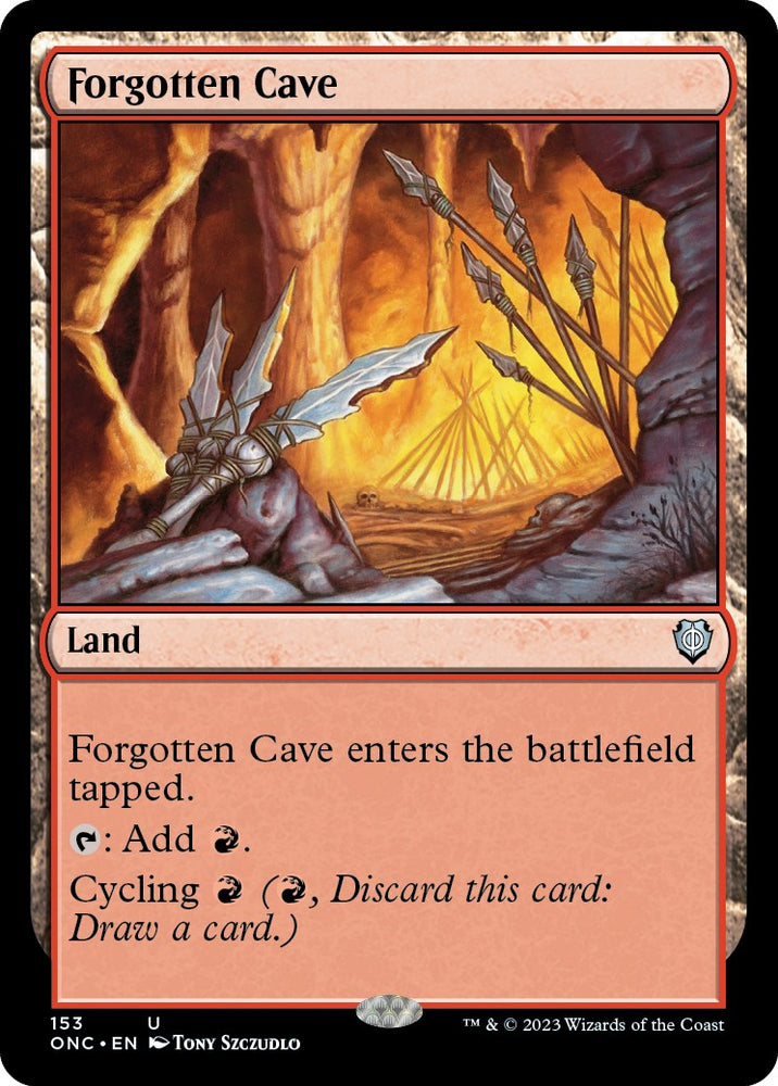 Forgotten Cave [Phyrexia: All Will Be One Commander] Magic: The Gathering