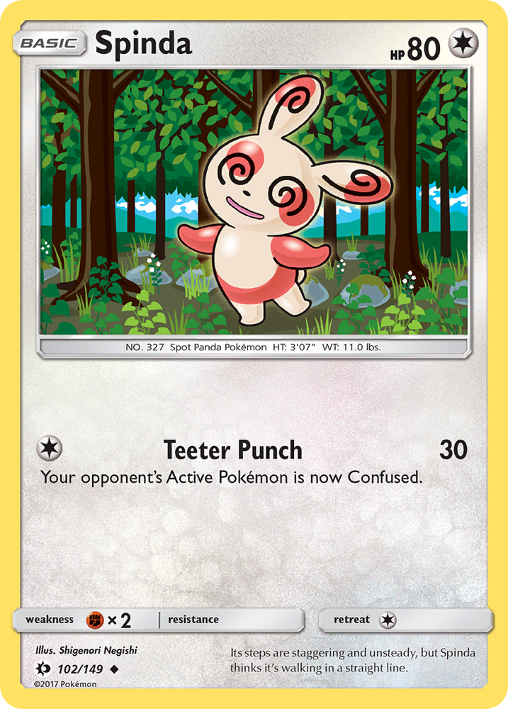 Spinda (102/149) [Sun & Moon: Base Set] Pokémon