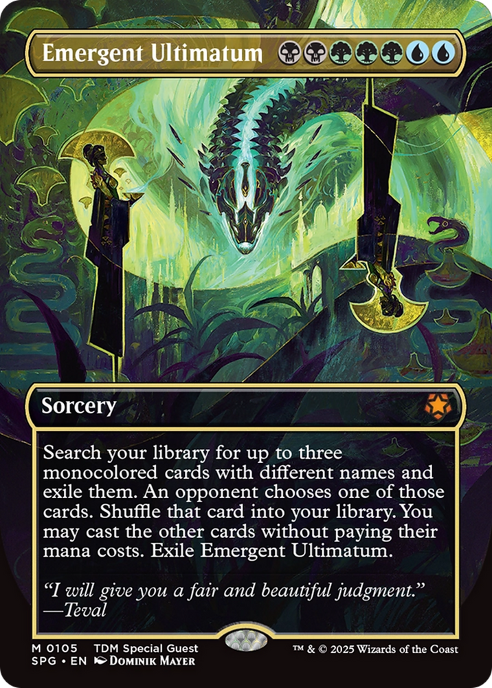 Emergent Ultimatum (Borderless) [Tarkir: Dragonstorm Special Guests] Magic: The Gathering