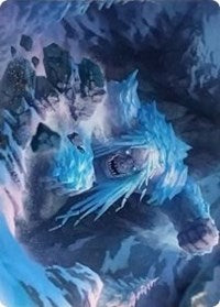 Icehide Troll Art Card [Kaldheim Art Series] Magic: The Gathering