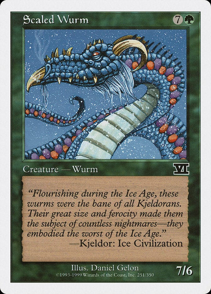 Scaled Wurm [Classic Sixth Edition] Magic: The Gathering