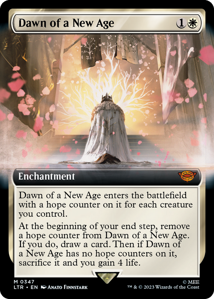 Dawn of a New Age (Extended Art) [The Lord of the Rings: Tales of Middle-Earth] Magic: The Gathering