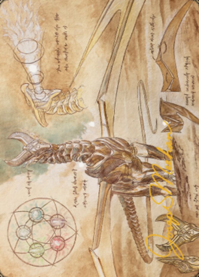 Ramos, Dragon Engine Art Card (Gold-Stamped Signature) [The Brothers' War Art Series] Magic: The Gathering