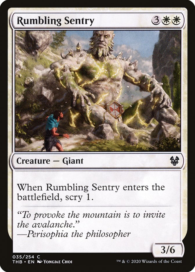 Rumbling Sentry [Theros Beyond Death] Magic: The Gathering