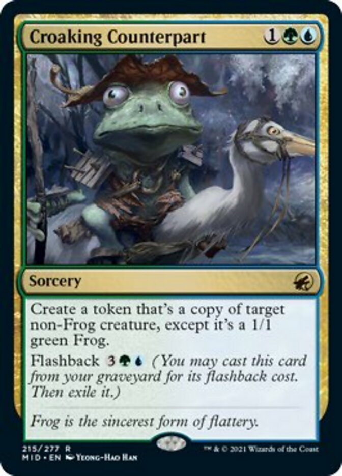 Croaking Counterpart [Innistrad: Midnight Hunt] Magic: The Gathering