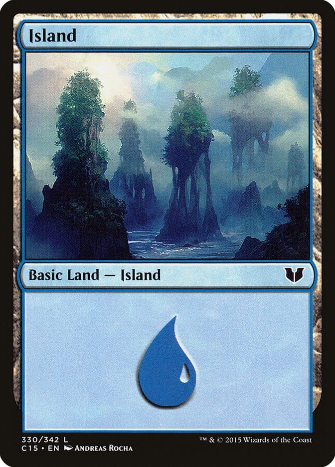 Island (330) [Commander 2015] Magic: The Gathering