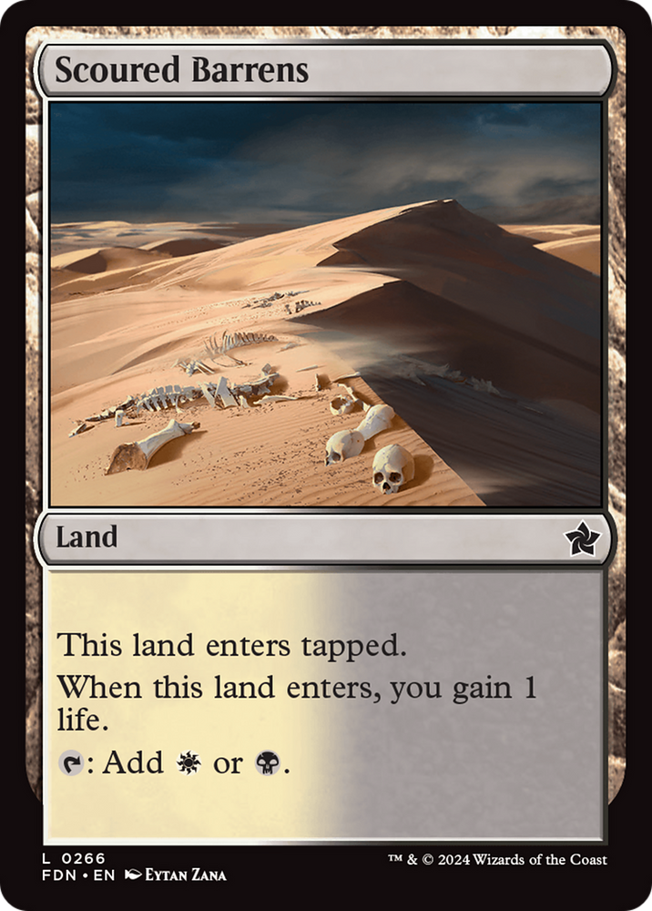 Scoured Barrens [Foundations] Magic: The Gathering