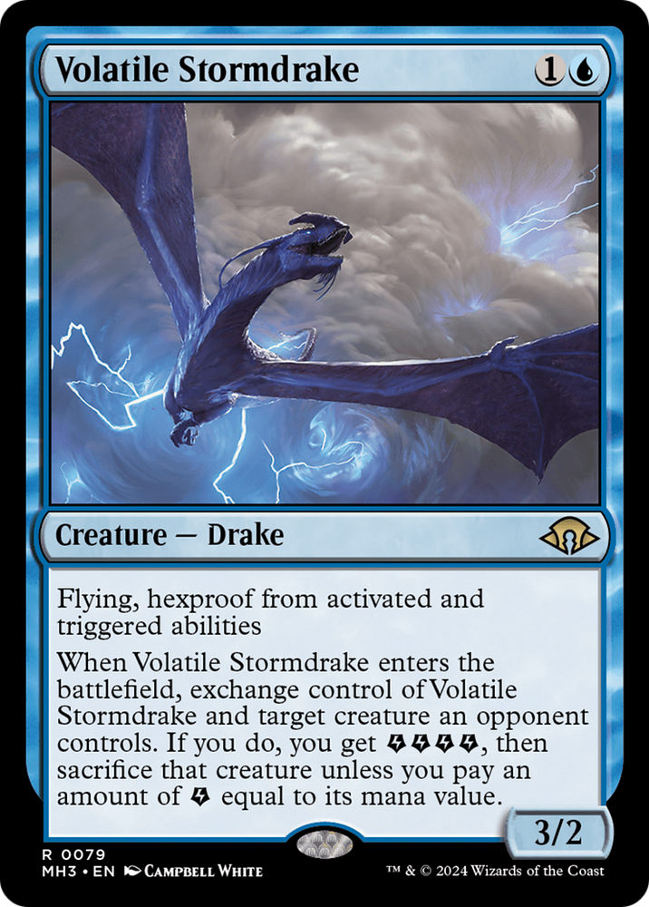 Volatile Stormdrake [Modern Horizons 3] Magic: The Gathering