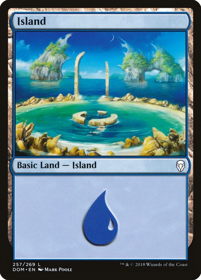 Island (257) [Dominaria] Magic: The Gathering