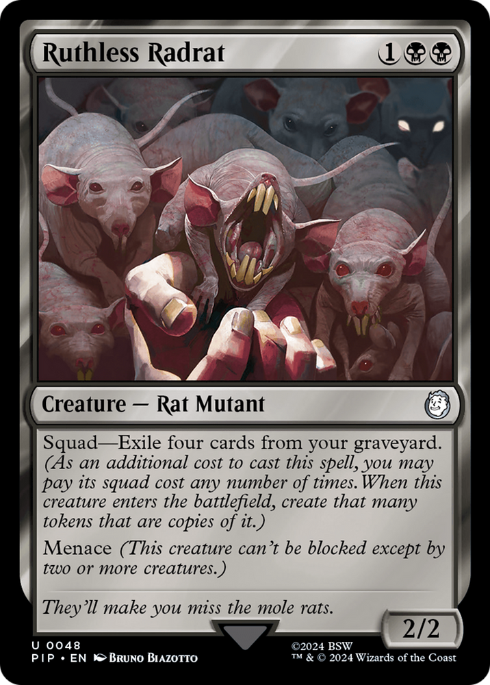 Ruthless Radrat [Fallout] Magic: The Gathering