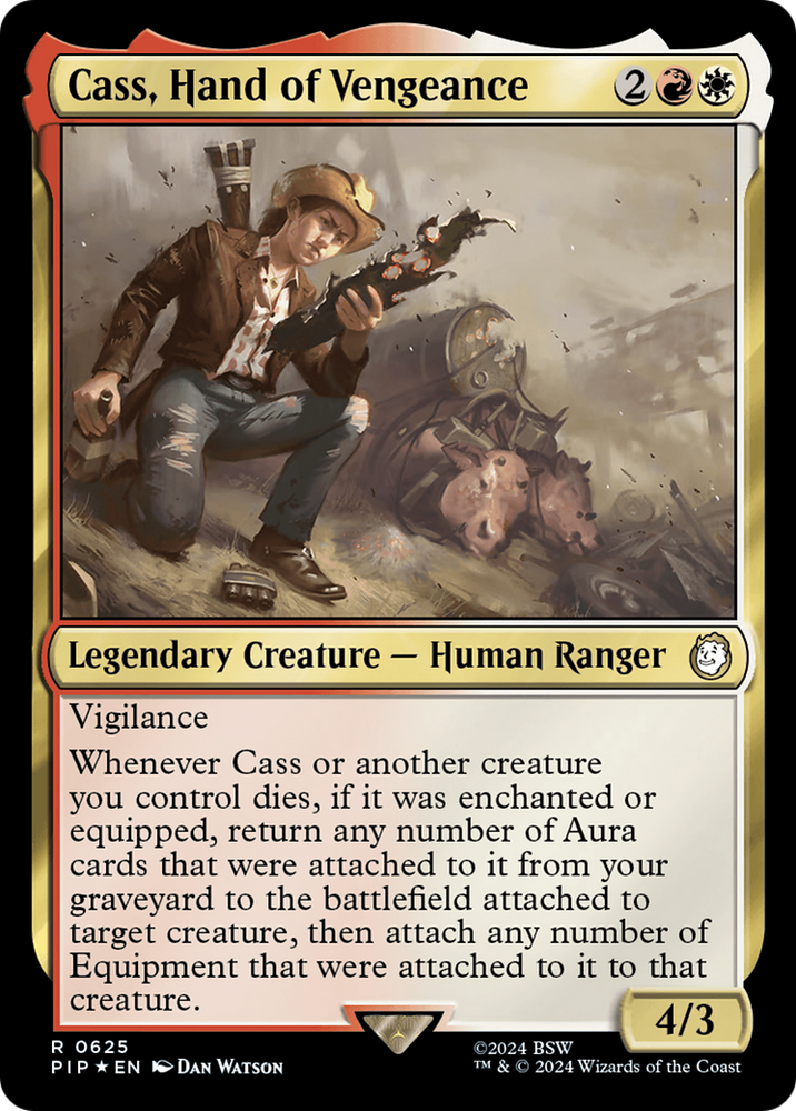 Cass, Hand of Vengeance (Surge Foil) [Fallout] Magic: The Gathering