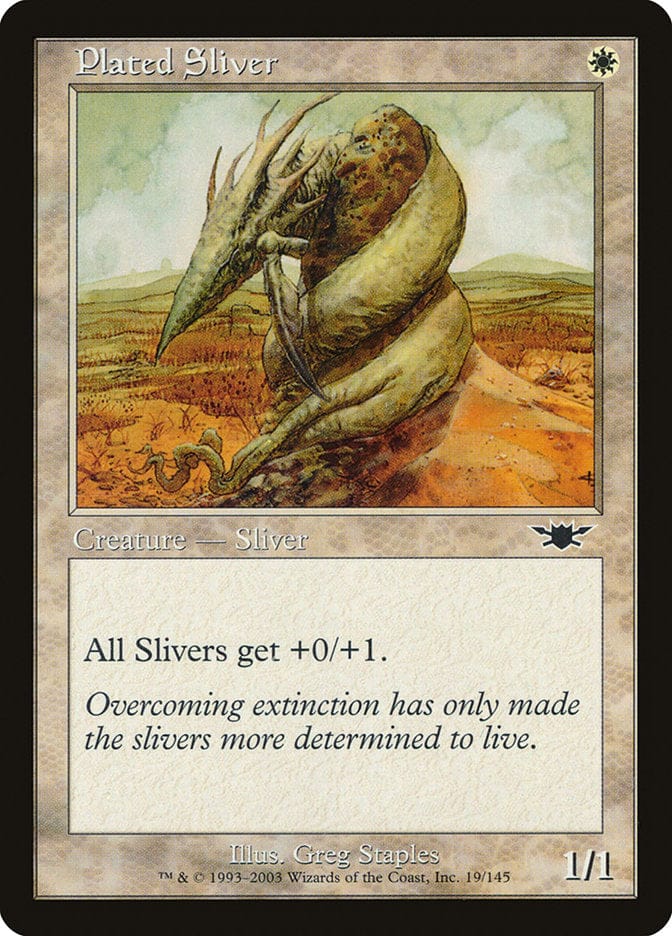Plated Sliver [Legions] Magic: The Gathering