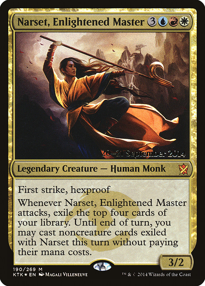 Narset, Enlightened Master [Khans of Tarkir Prerelease Promos] Magic: The Gathering