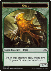 Ooze (016) // Ooze (017) Double-Sided Token [Planechase Anthology Tokens] Magic: The Gathering