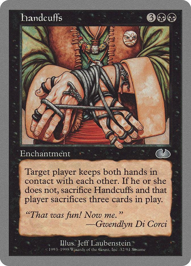 Handcuffs [Unglued] Magic: The Gathering