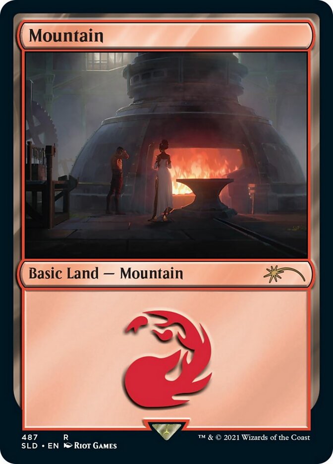 Mountain (487) [Secret Lair Drop Series] Magic: The Gathering